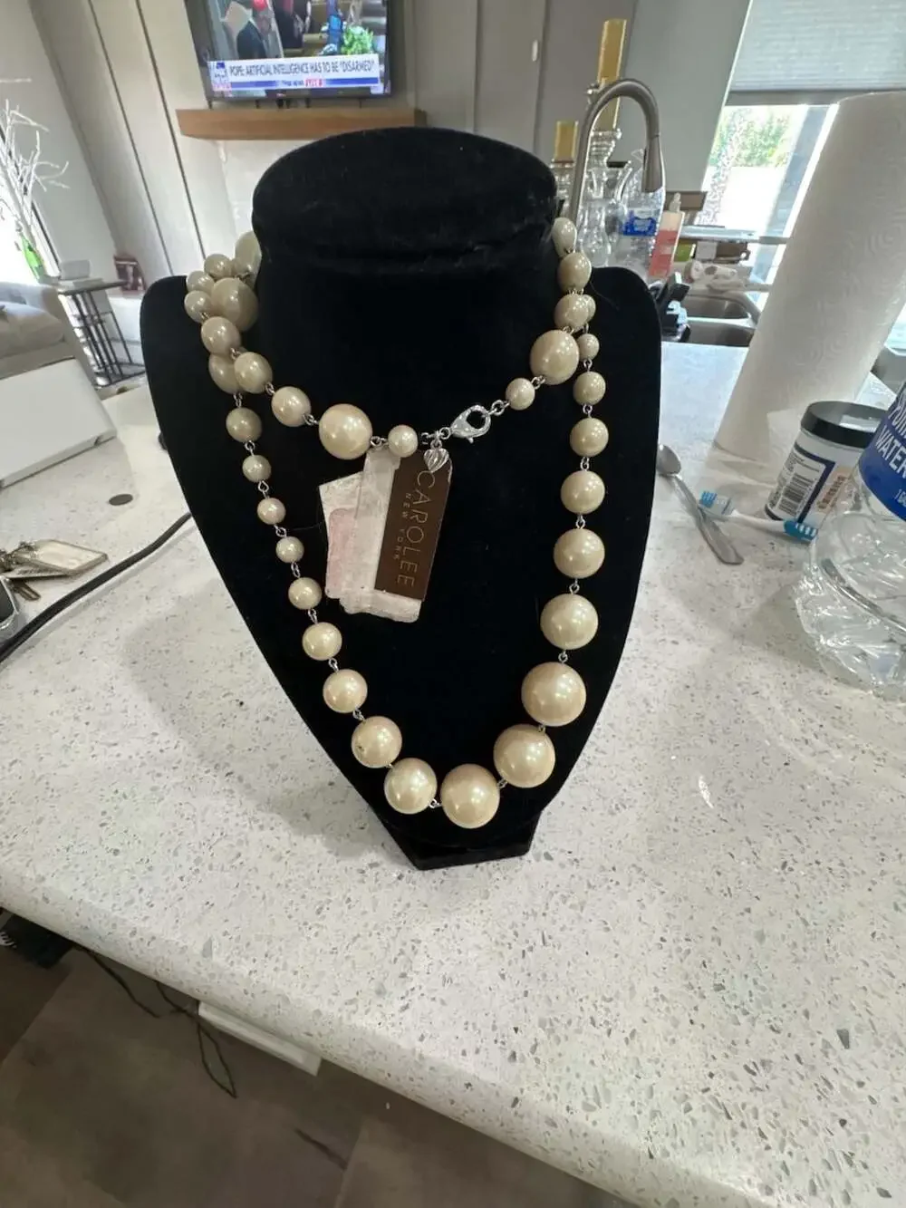 Carolee New York Graduated Faux Pearl Statement Necklace